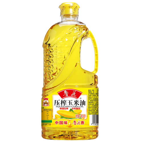 鲁花物理压榨玉米油900ml非转基因粮油食用油